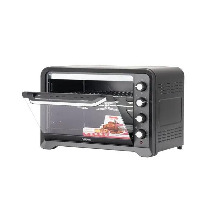 هام فرن كهرباء 80 لتر - 2400 وات - بشواية - أسود Hmto80l-19 هام فرن كهرباء