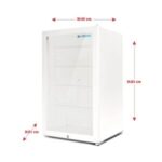 بانكول ثلاجة عرض 1باب زجاج - أبيض LSC105F (W)
