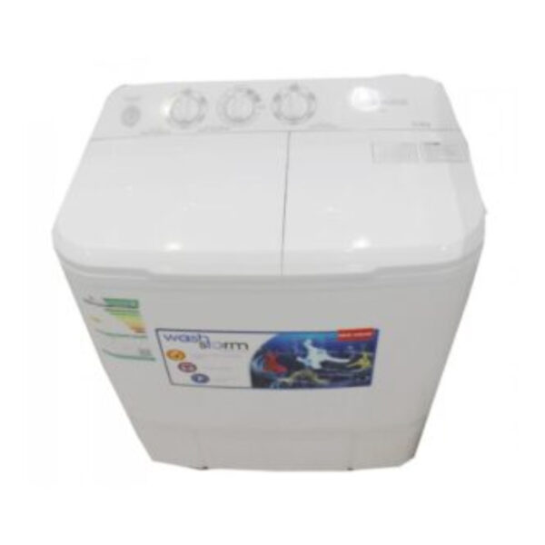 نيو هاوس غسالة ملابس 5 كيلو - حوضين - أبيض NW-X50