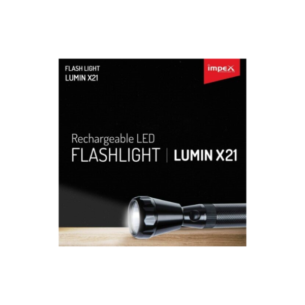 مصباح امبكس LED يدوي 5 وات - اسود