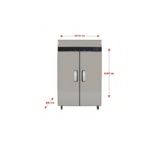 بانكول ثلاجة عرض 2باب مغلق - ستيل MBF8005