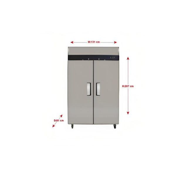 بانكول ثلاجة عرض 2باب مغلق - ستيل MBF8005
