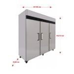 بانكول ثلاجة عرض 3باب مغلق - ستيل MBF8006