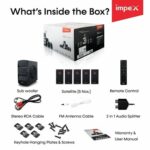 سماعات لاسلكية impex متعددة - ريموت كنترول - 140 وات