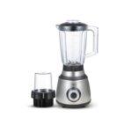 امبكس خلاط كهربائي مع مطحنة 2*1 - 600 وات-ستيل BL 3508