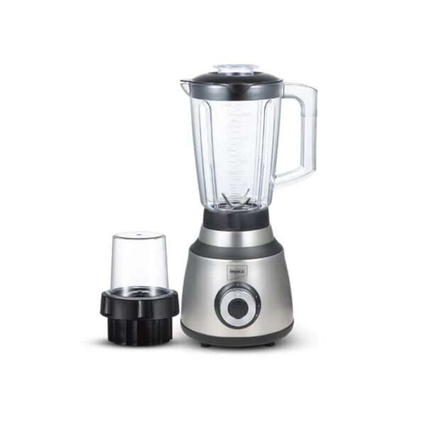 امبكس خلاط كهربائي مع مطحنة 2*1 - 600 وات-ستيل BL 3508