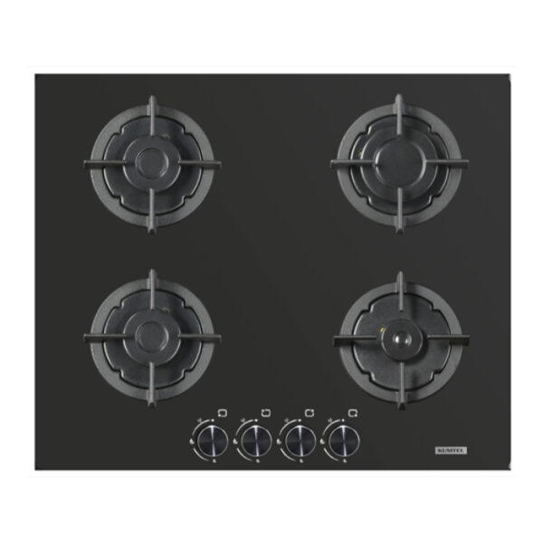 مسطح غاز كومتيل بلت ان 65x60-زجاج اسود C6-40BF-362-10